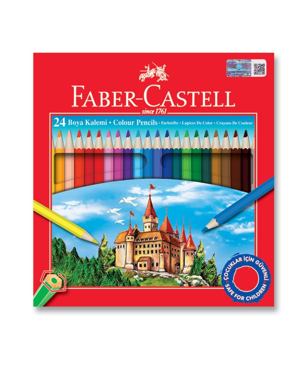 FABER C. 24 RENK TAM BOY KURUBOYA 6'LI